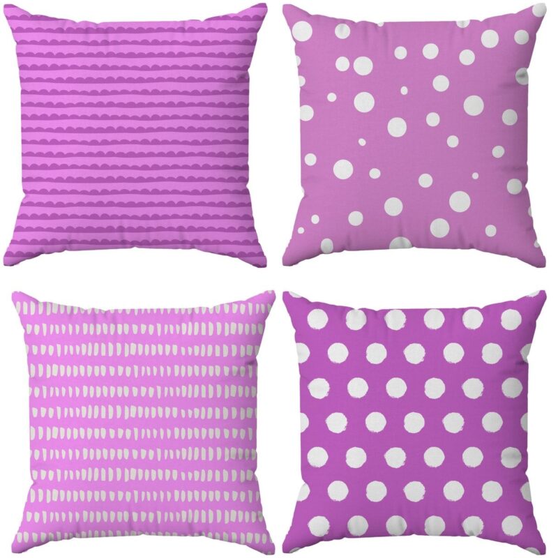 Özel Tasarım Çift Taraflı Dijital Baskı 4'lü Kırlent Kılıfı