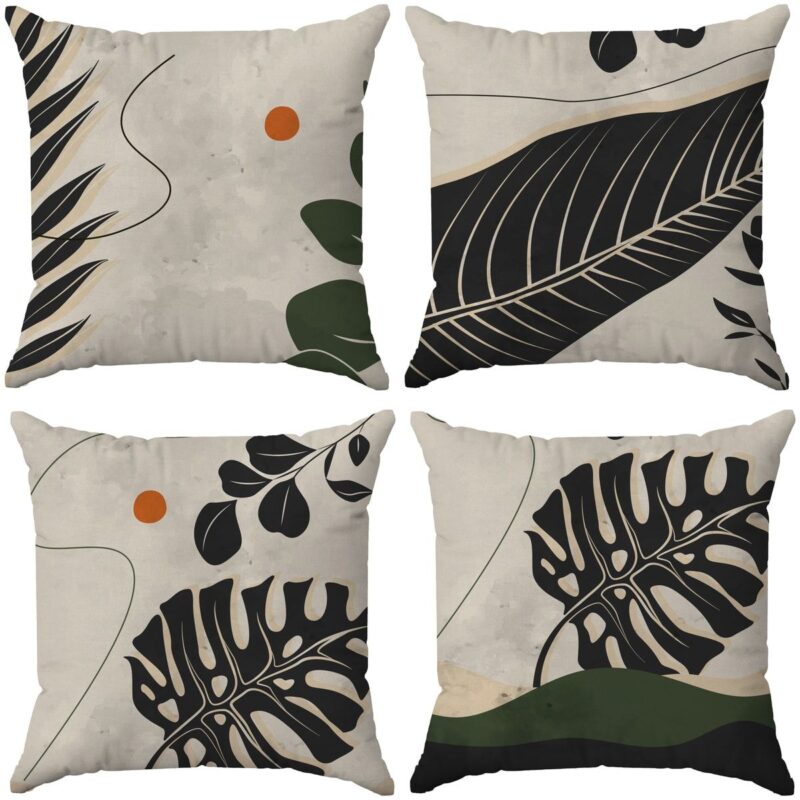 Özel Tasarım Çift Taraflı Dijital Baskı 4'lü Kırlent Kılıfı