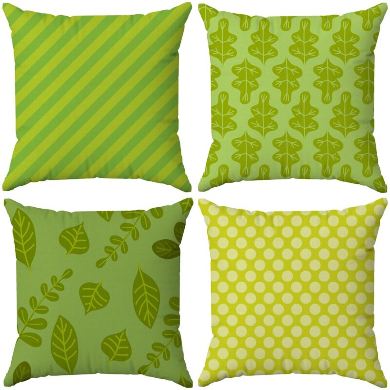 Özel Tasarım Çift Taraflı Dijital Baskı 4'lü Kırlent Kılıfı