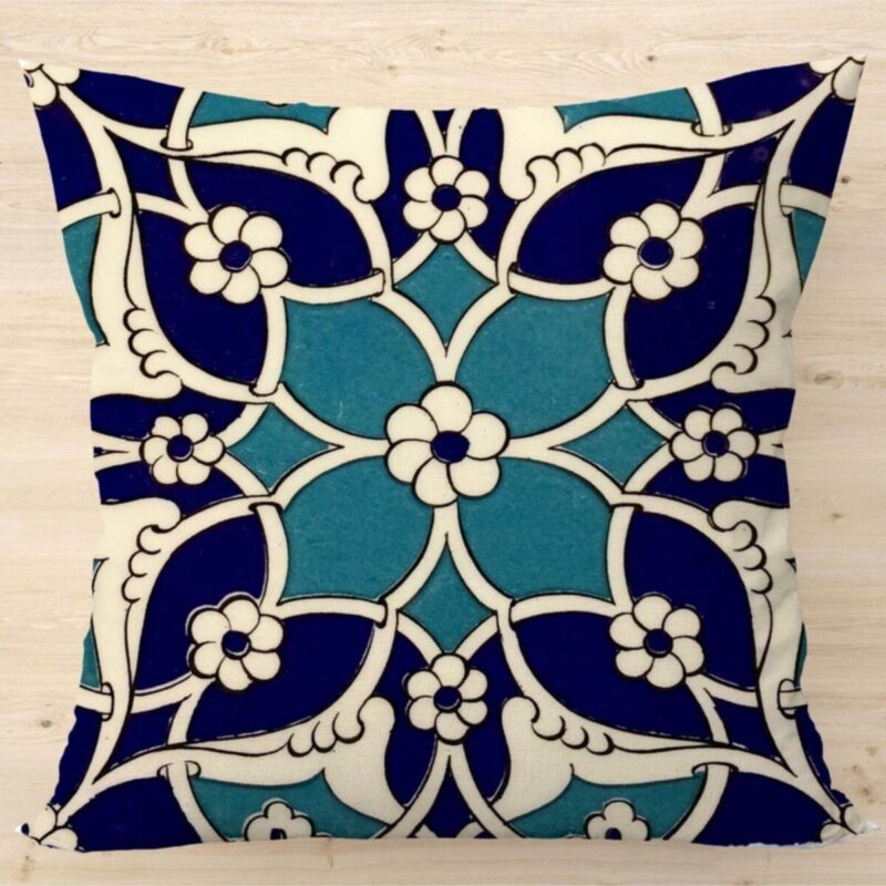 Özel Otantik Tasarım Çift Taraflı 43x43 Kırlent Kılıfı