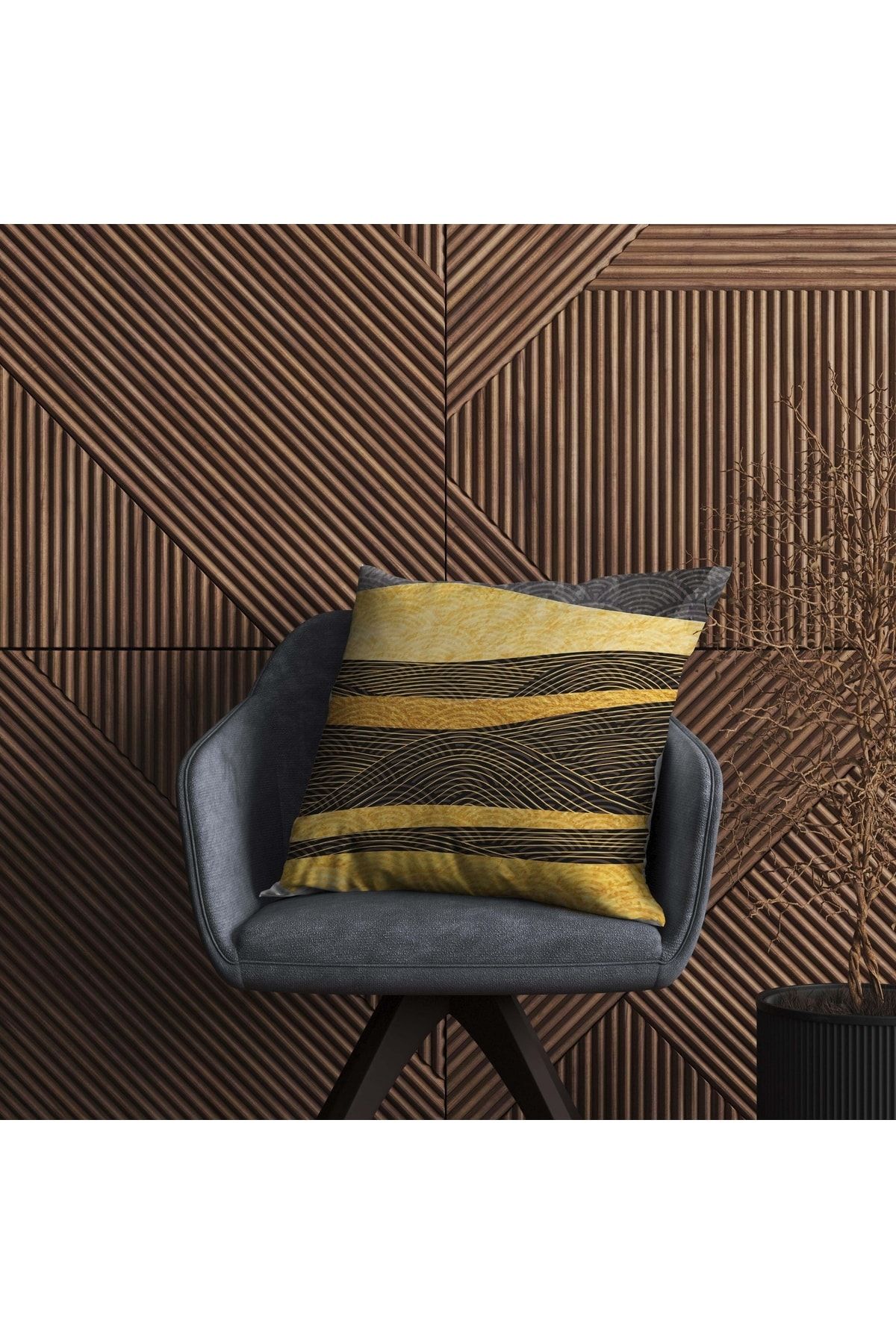 Özel Tasarım 5'lü Çift Taraf Baskılı Premium Kırlent Kılıfı - Görsel 3