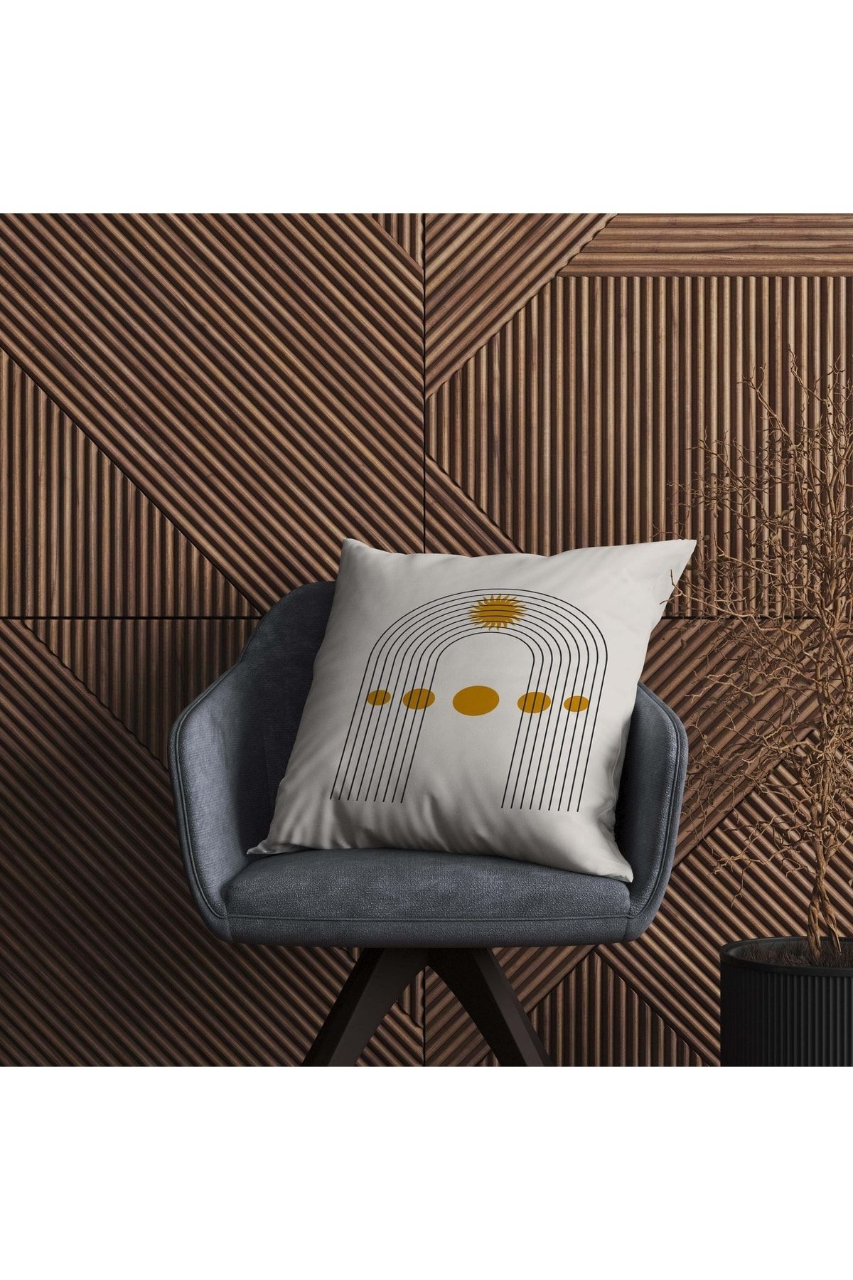 Özel Tasarım 5'lü Çift Taraf Baskılı Premium Kırlent Kılıfı - Görsel 3