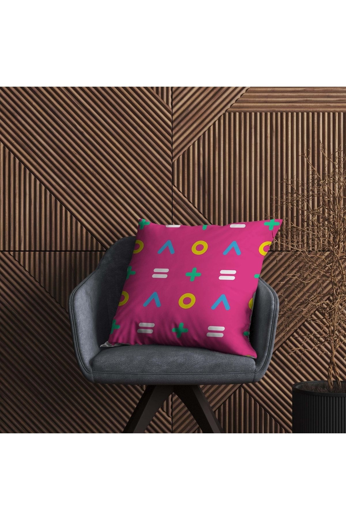 Özel Tasarım 5'lü Çift Taraf Baskılı Premium Kırlent Kılıfı - Görsel 3