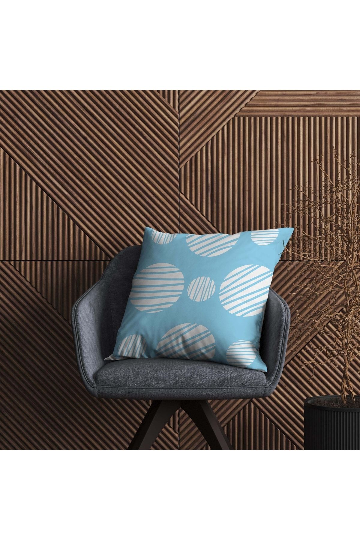 Özel Tasarım 5'lü Çift Taraf Baskılı Premium Kırlent Kılıfı - Görsel 3