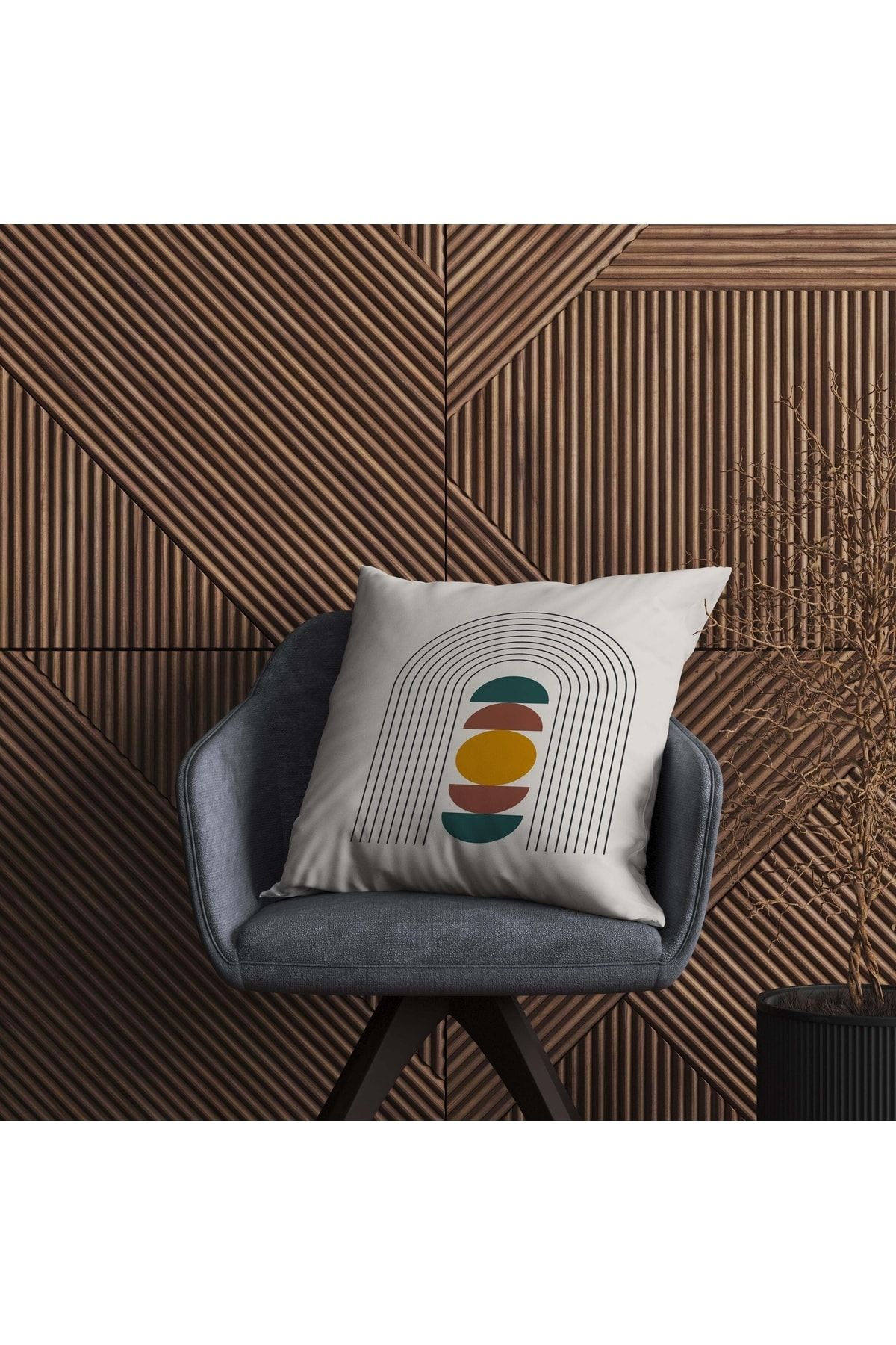 Özel Tasarım 5'lü Çift Taraf Baskılı Premium Kırlent Kılıfı - Görsel 4